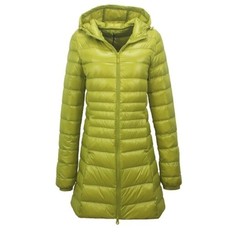 Women's Long Coat With Portable Storage Bag