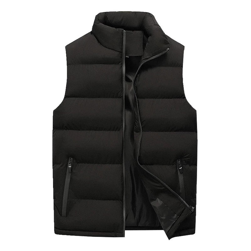 Men's Puffed Vest Zipper Jacket