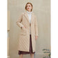 Women's Straight Long Tailored Winter Coat With Deep Pockets