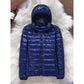 Women Ultralight Thin Down Hooded Jackets