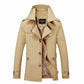 Stylish Cotton Slim Parka Coat Men's Jackets