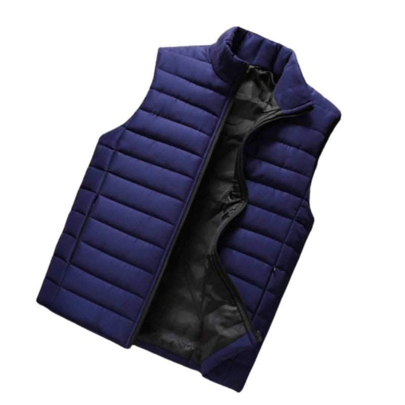 Men' Sleeveless Cotton-Padded Vest Jacket
