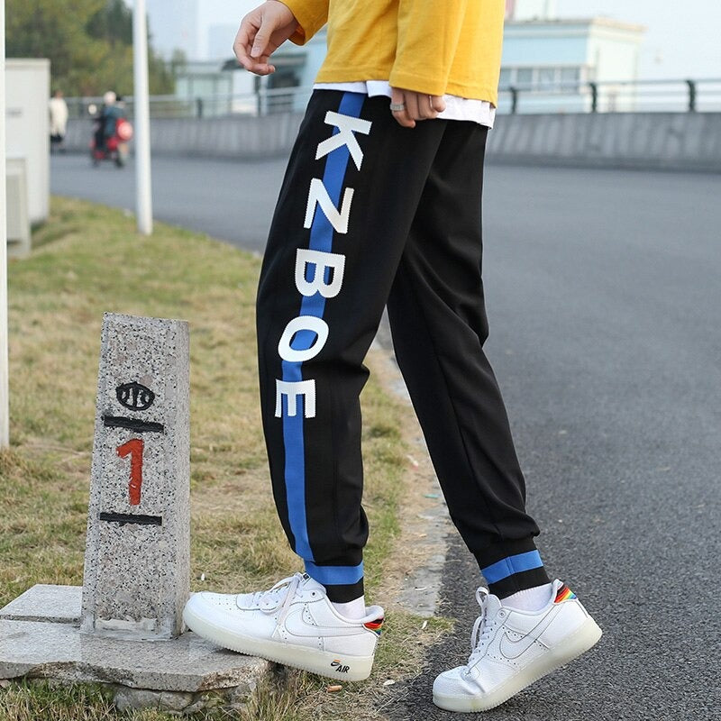 New Stripe Hip Hop Joggers Men Pants