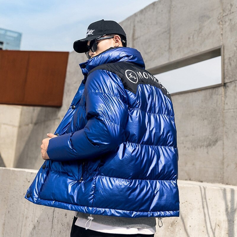 Men's Warm Windbreaker Puffer Jacket