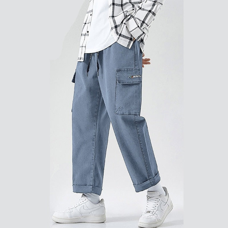Fashion Streetwear Casual Joggers Multi-Pocket Sweatpants