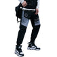 Casual Black Multi-Pocket Joggers Men Harem Pants