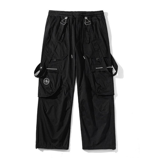 Men's Casual Hip-Hop Multi-Pocket Loose Trousers