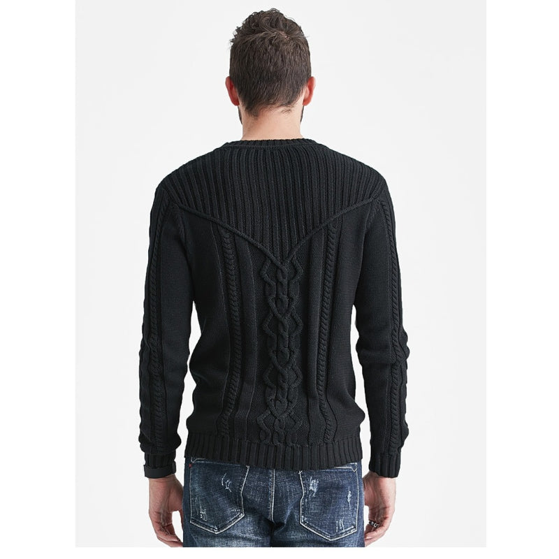 Men's Knitted Round Neck Sweater