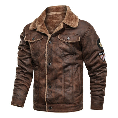 Men's Casual Biker Leather Jacket