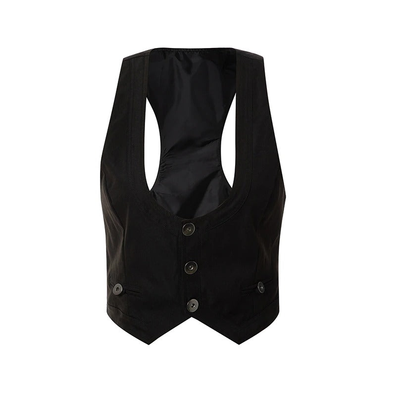 Women's Vintage Waistcoat Vest Jacket