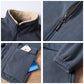 New Casual Classic Warm Thick Fleece Men Jacket Coat