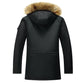 Men's Classic Thick Warm Fur Hood Winter Parka Jacket