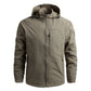 Men Waterproof Hooded Windbreaker Coat Jacket