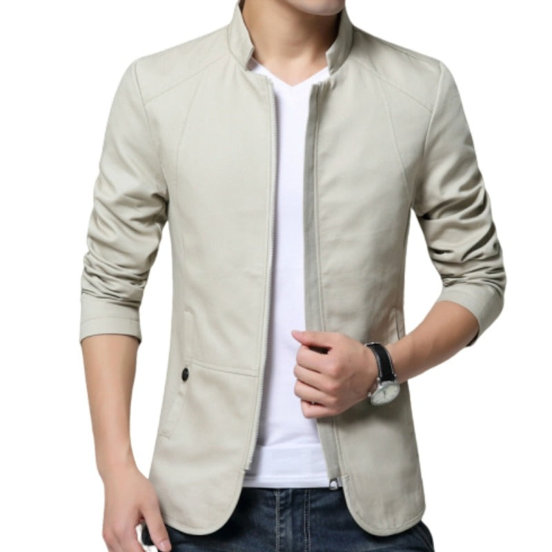 Men's Stylish Standing Collar Jacket