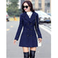 Women's Woolen Medium Length Slim Coat