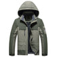 Casual Streetwear Solid Hooded Warm Jacket For Men