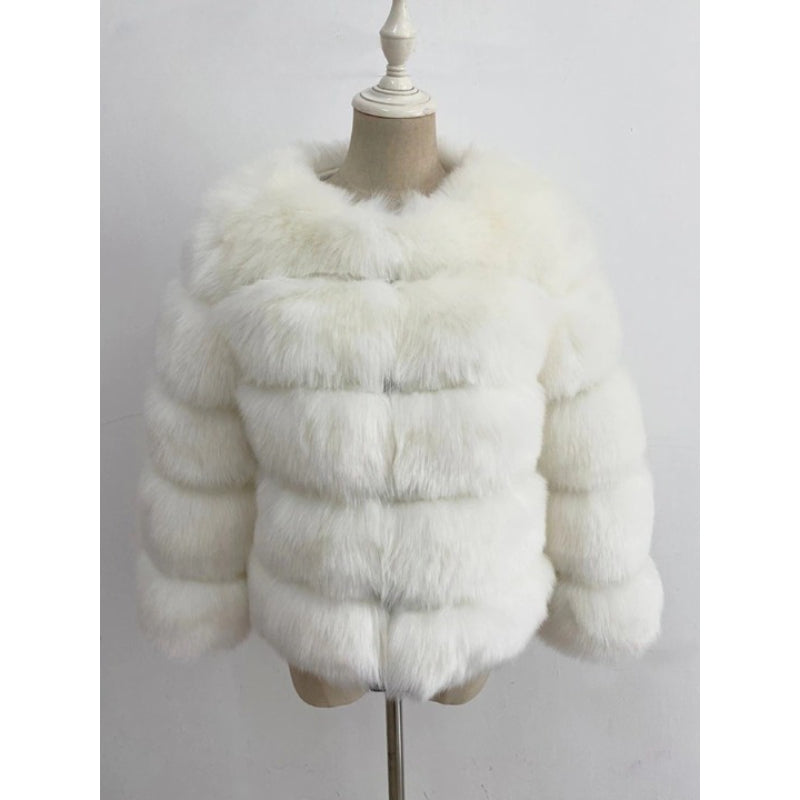 Women's Winter Faux Fur Mink Coat